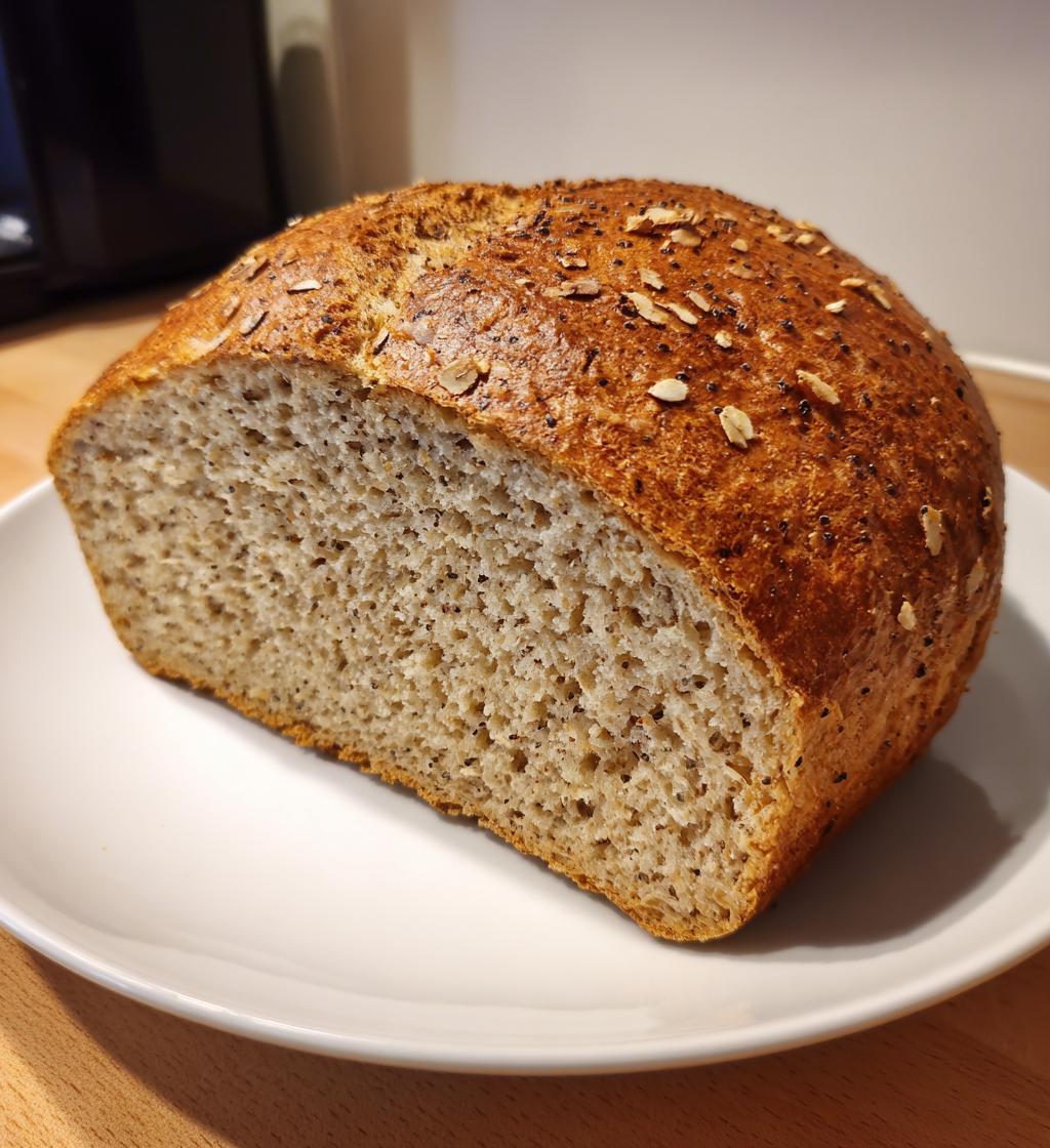 oat and chia bread - detail 1
