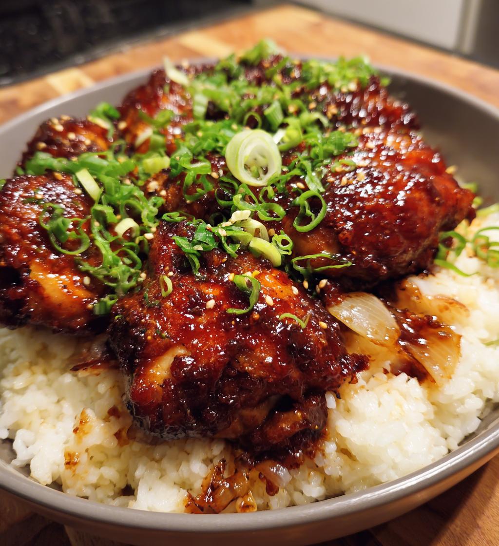 one pan bold honey bbq chicken rice - detail 1