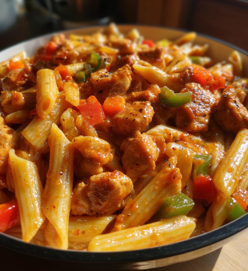 one pot barbecue chicken pasta