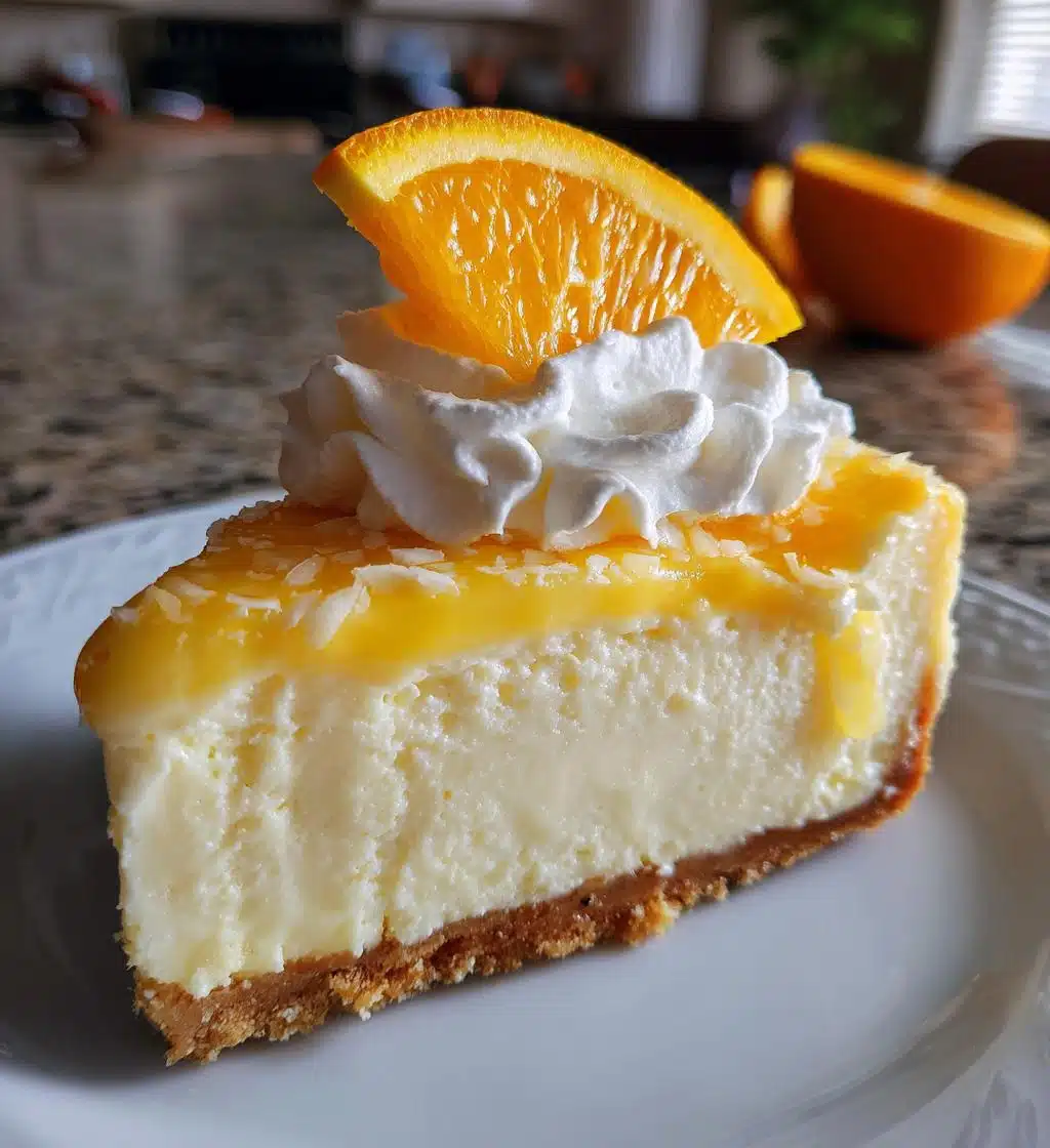orange creamsicle cheesecake - detail 1