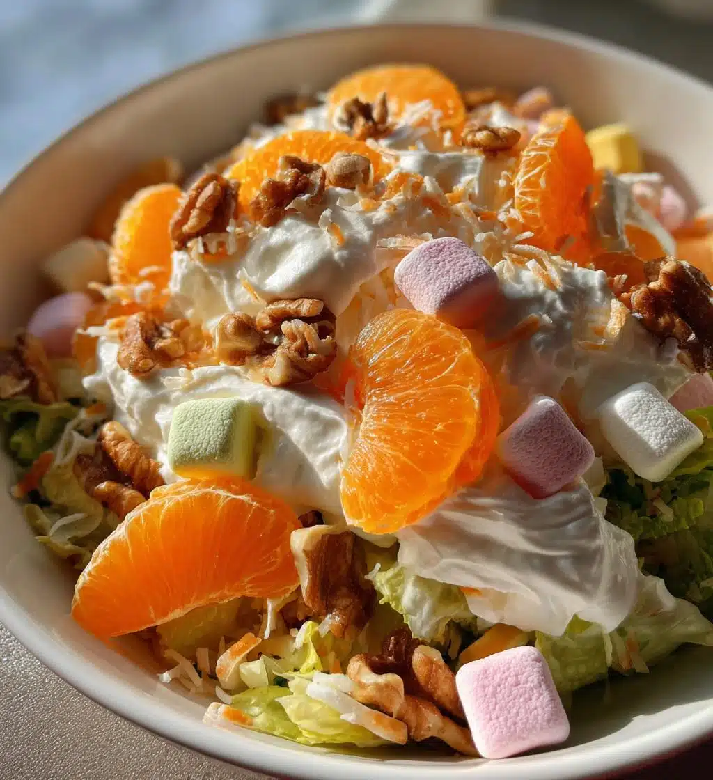 orange dreamsicle salad - detail 1