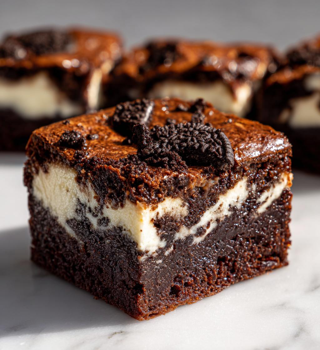 oreo cheesecake brownies recipe - detail 1