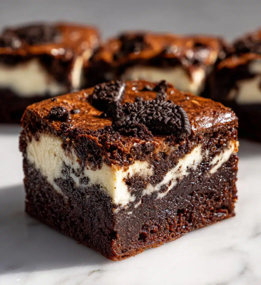 oreo cheesecake brownies recipe - detail 1