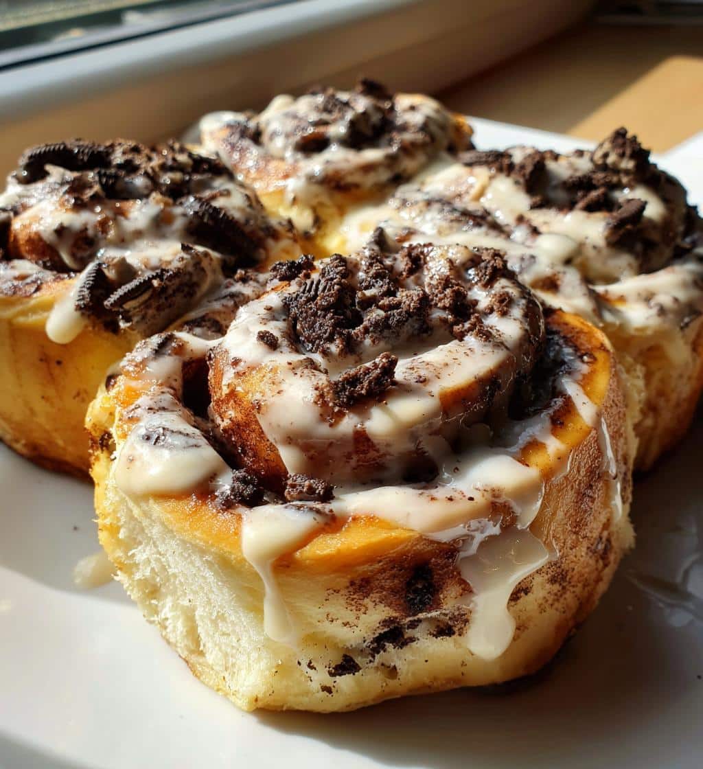 oreo stuffed cinnamon rolls