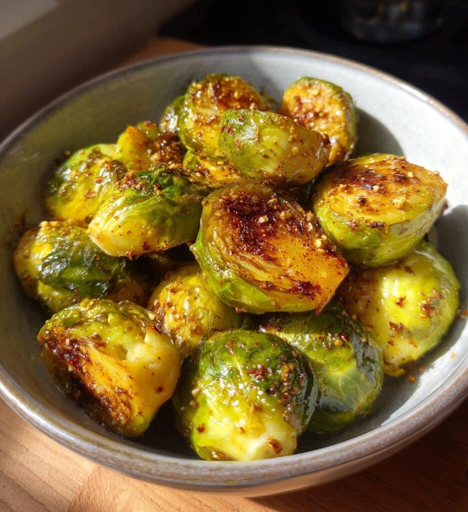 overnight zesty roasted brussels sprouts