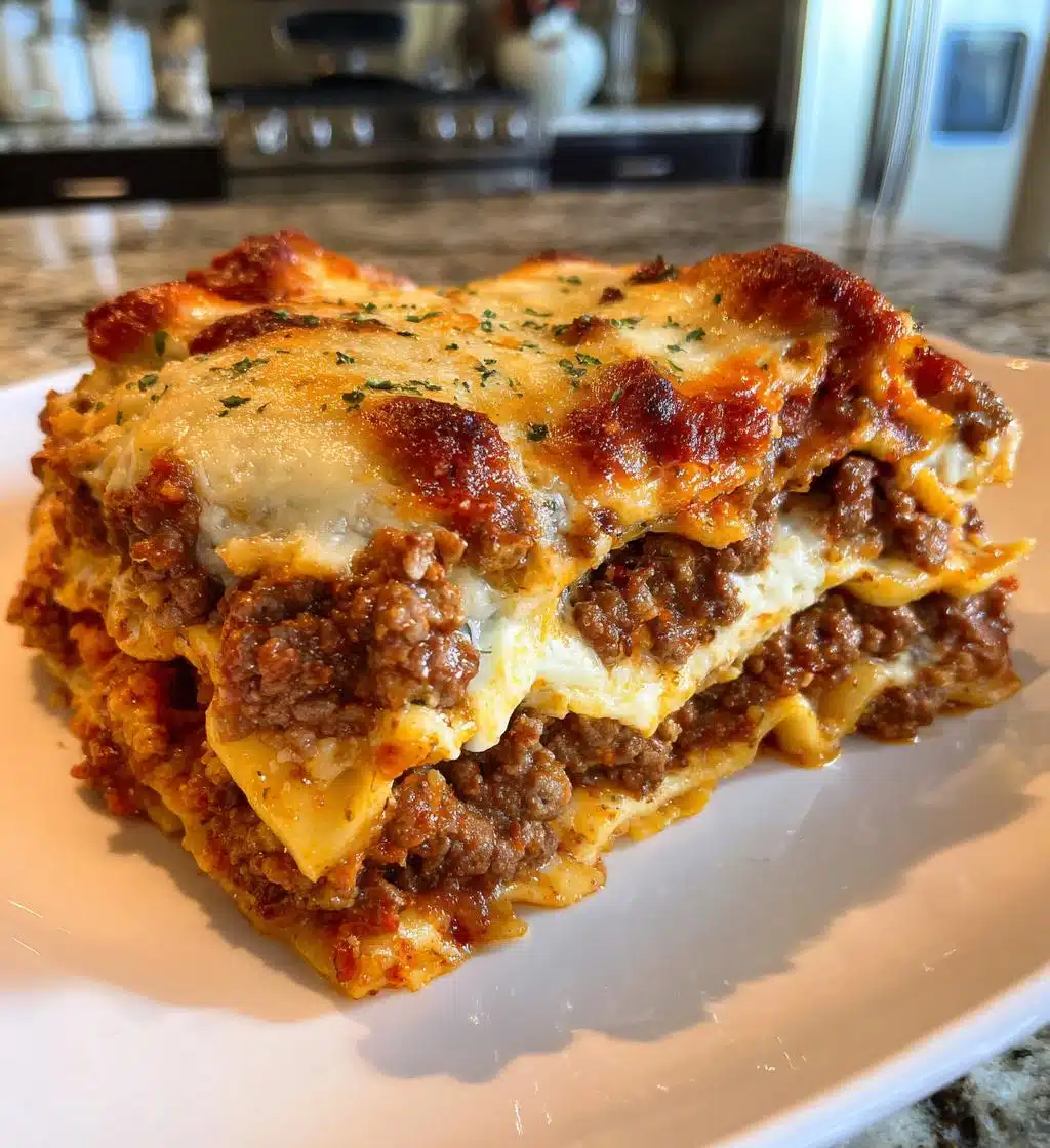 parmesan garlic bacon cheeseburger lasagna recipe