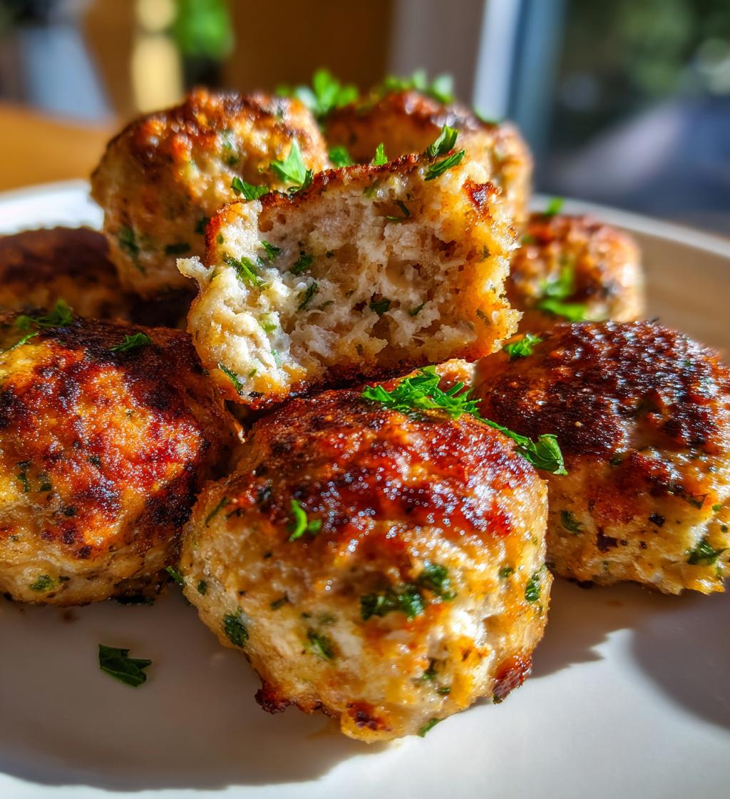 parmesan keto turkey meatballs - detail 1