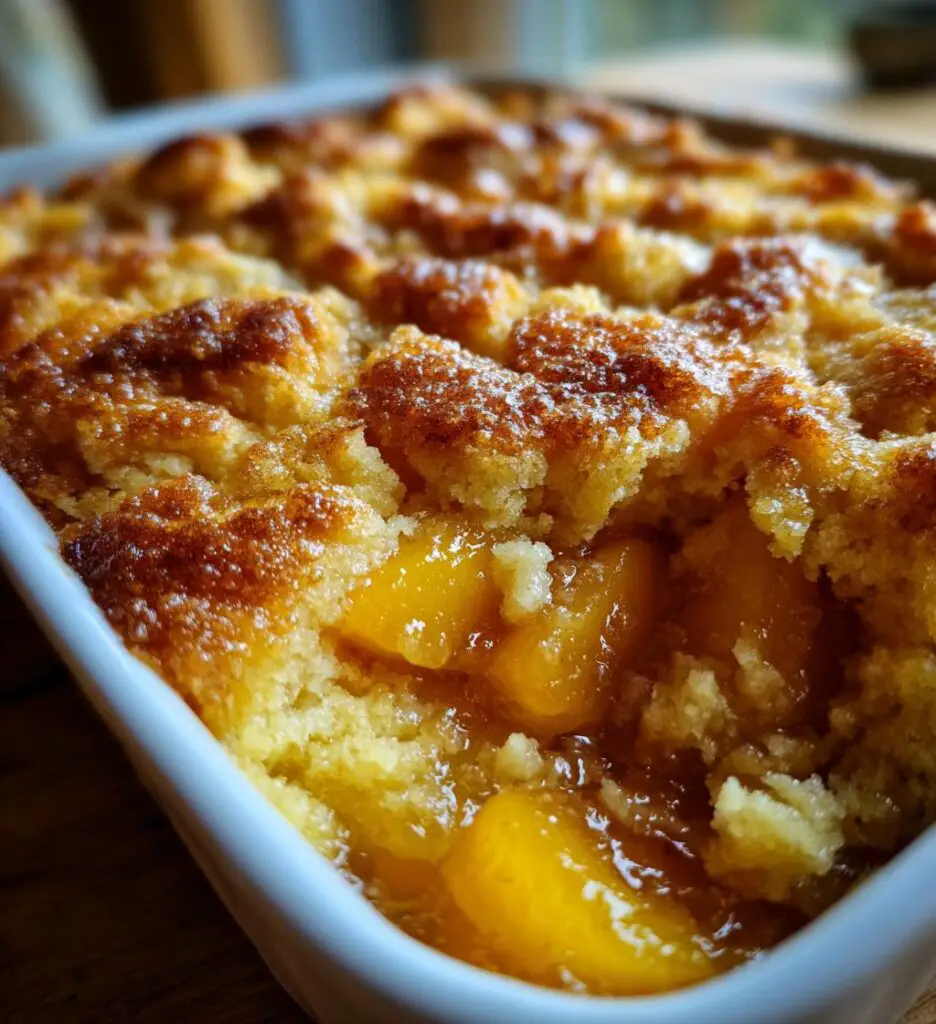 peach dump cake