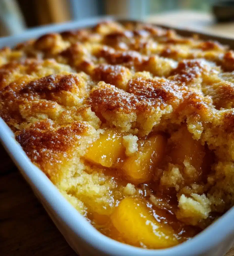 peach dump cake