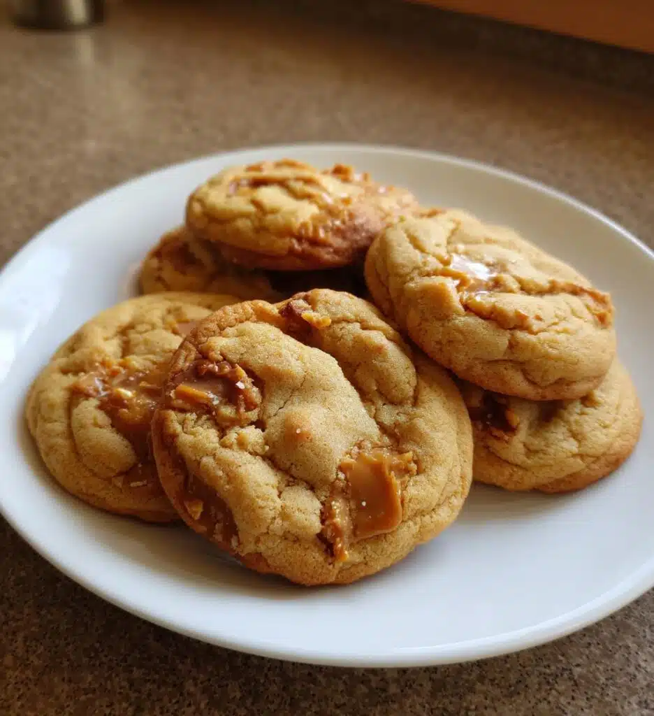 peanut butter caramel cookies