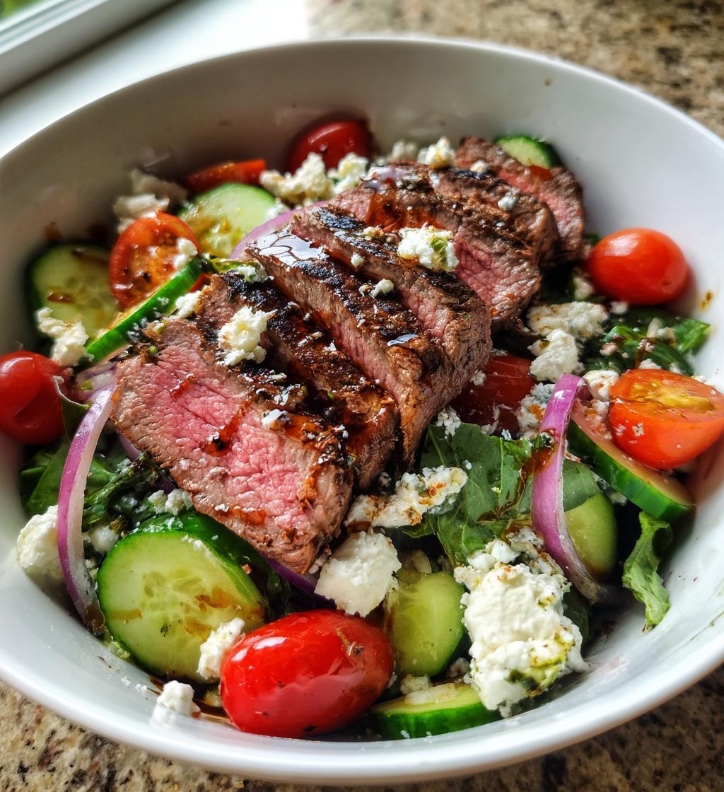 perfect steak salad fresh flavorful and protein packed - detail 1