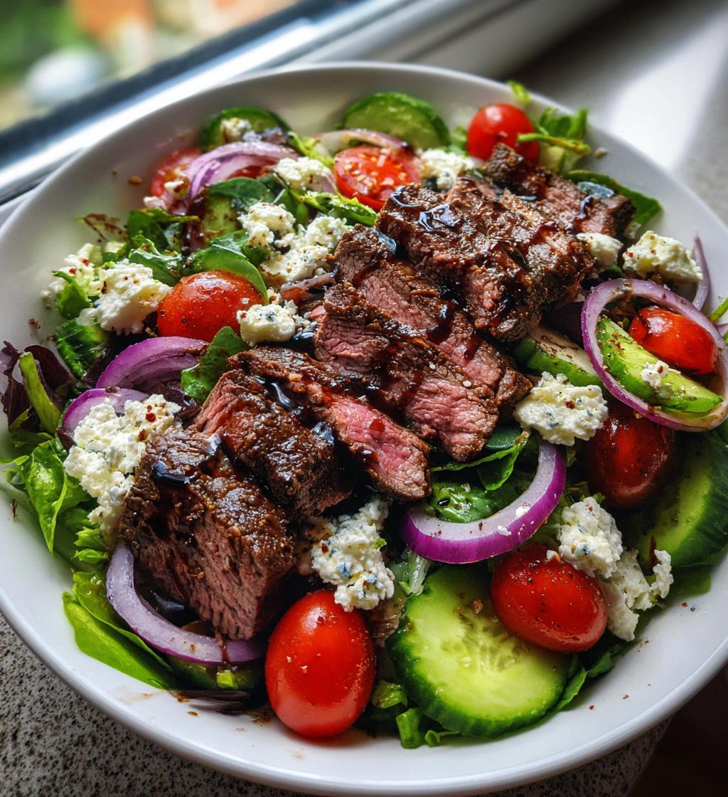 perfect steak salad fresh flavorful and protein packed