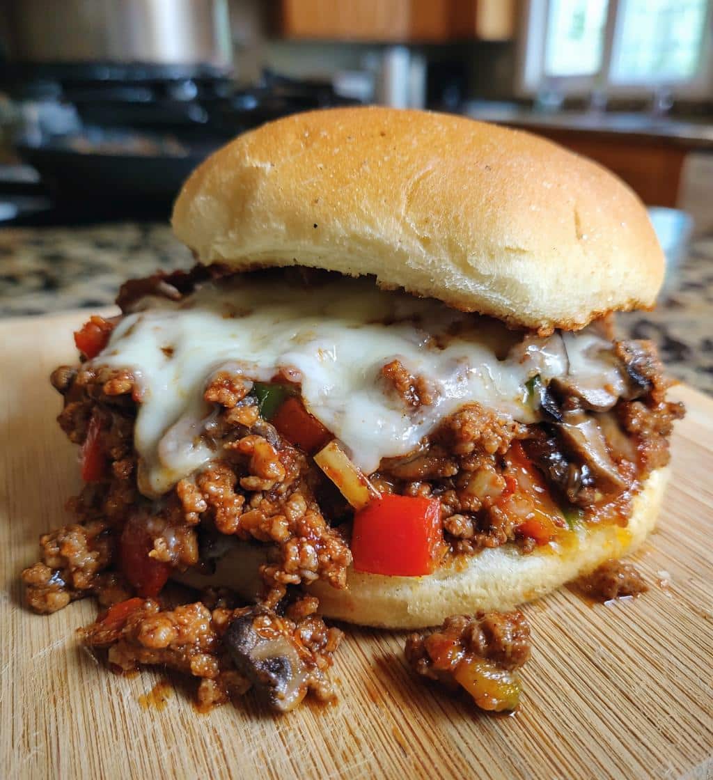 philly cheesesteak sloppy joes - detail 1