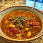 pinto beans green chile and beef soup