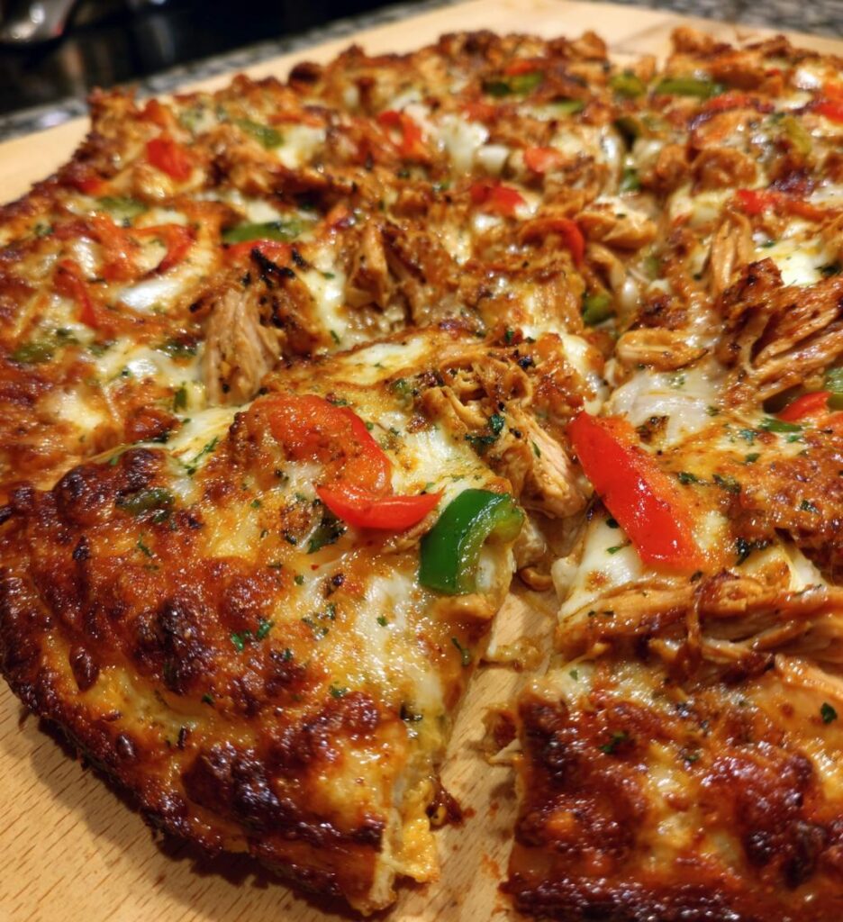 pizza with boneless