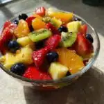 rainbow fruit salad honey lime dressing