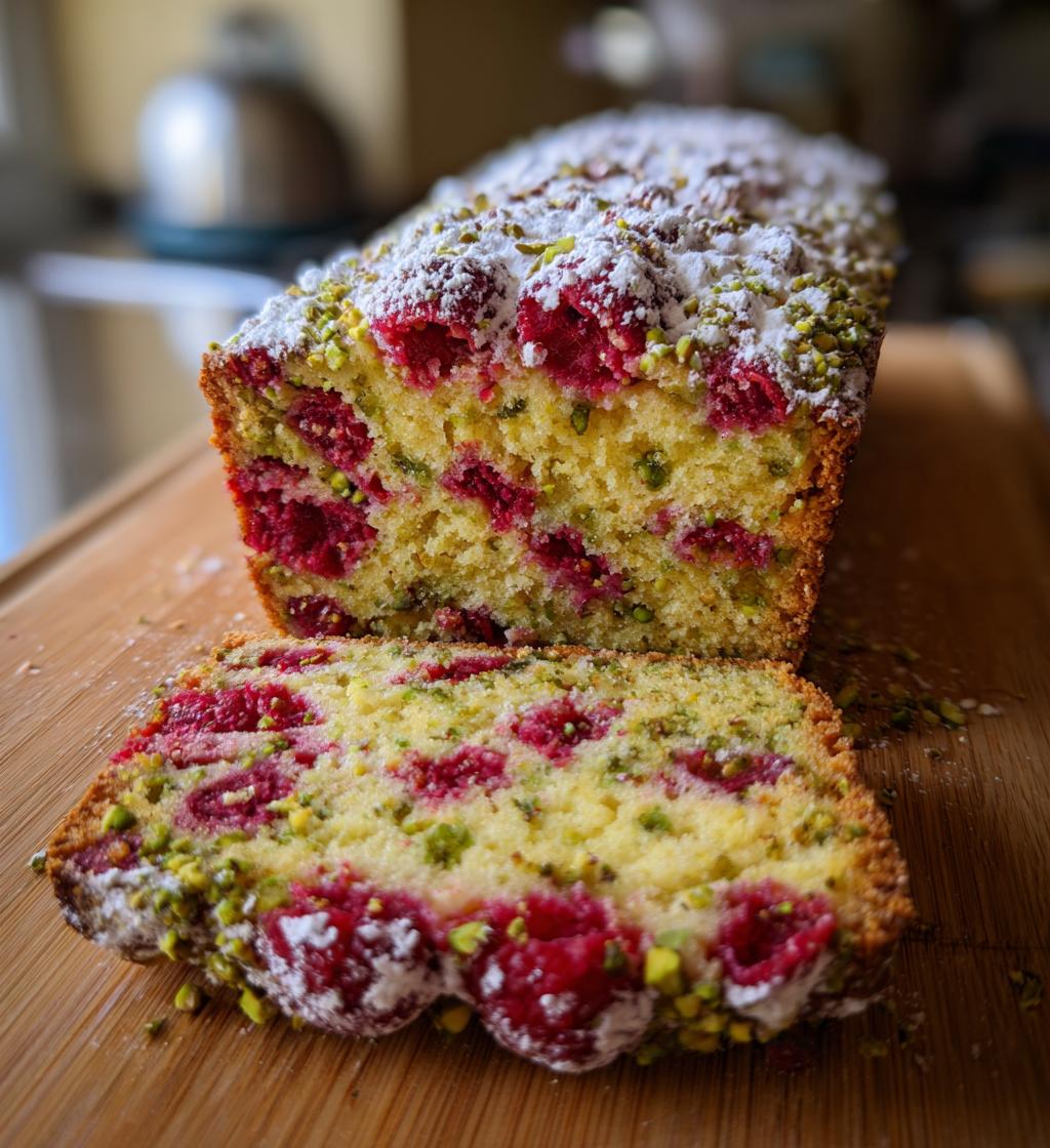 raspberry pistachio cake