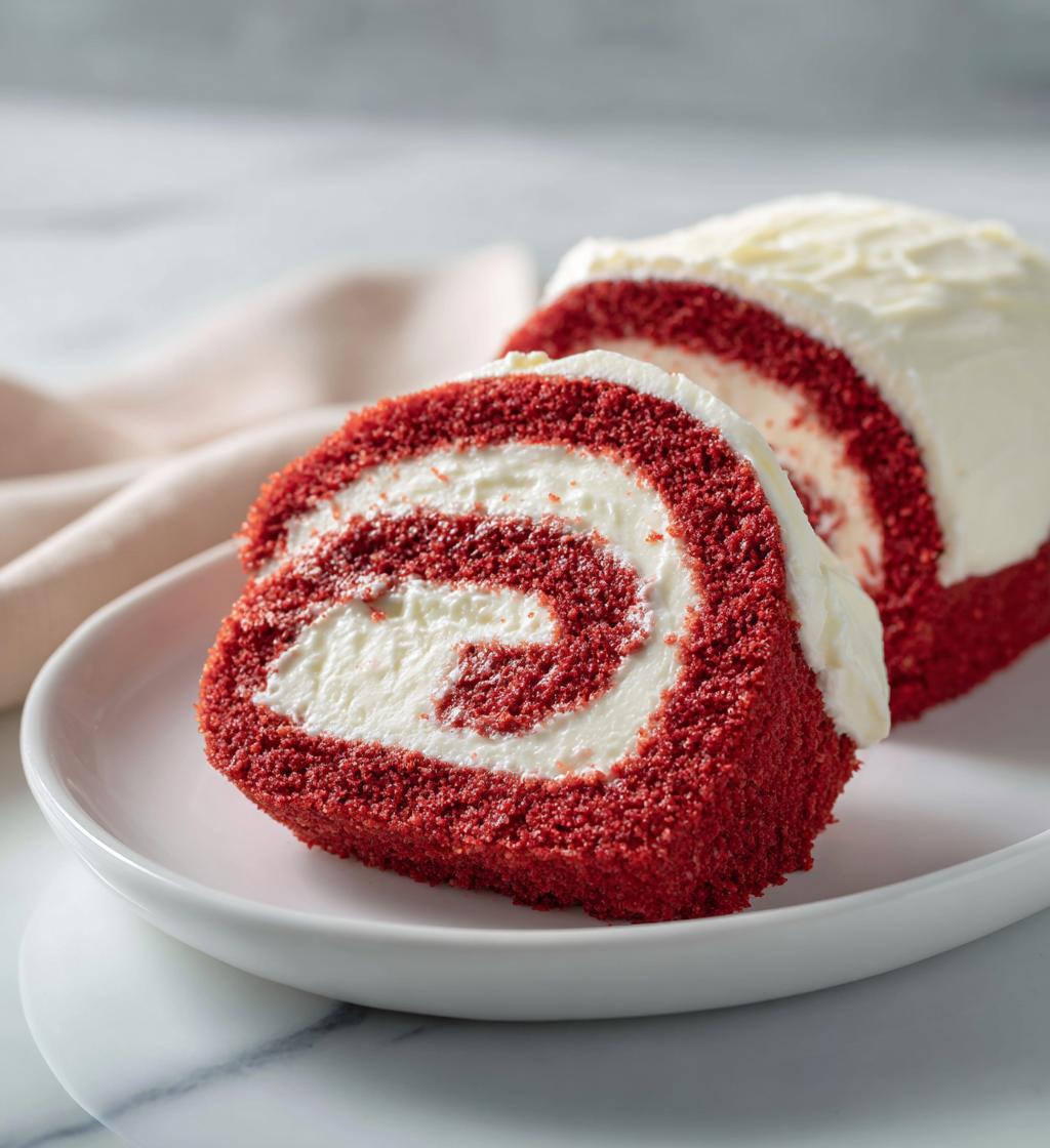 red velvet cake roll