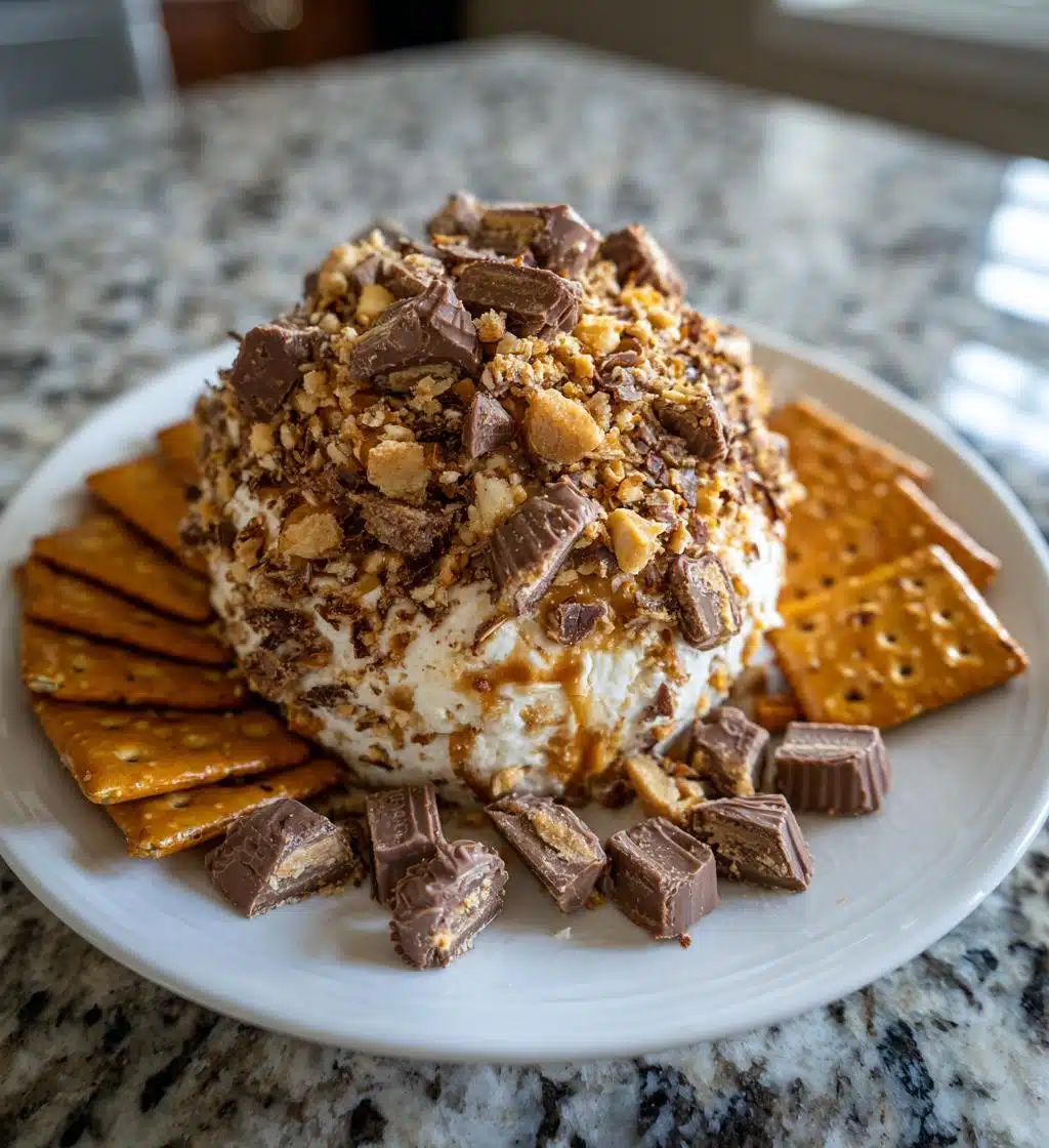 reeses cheese ball peanut butter bliss dessert recipe - detail 1