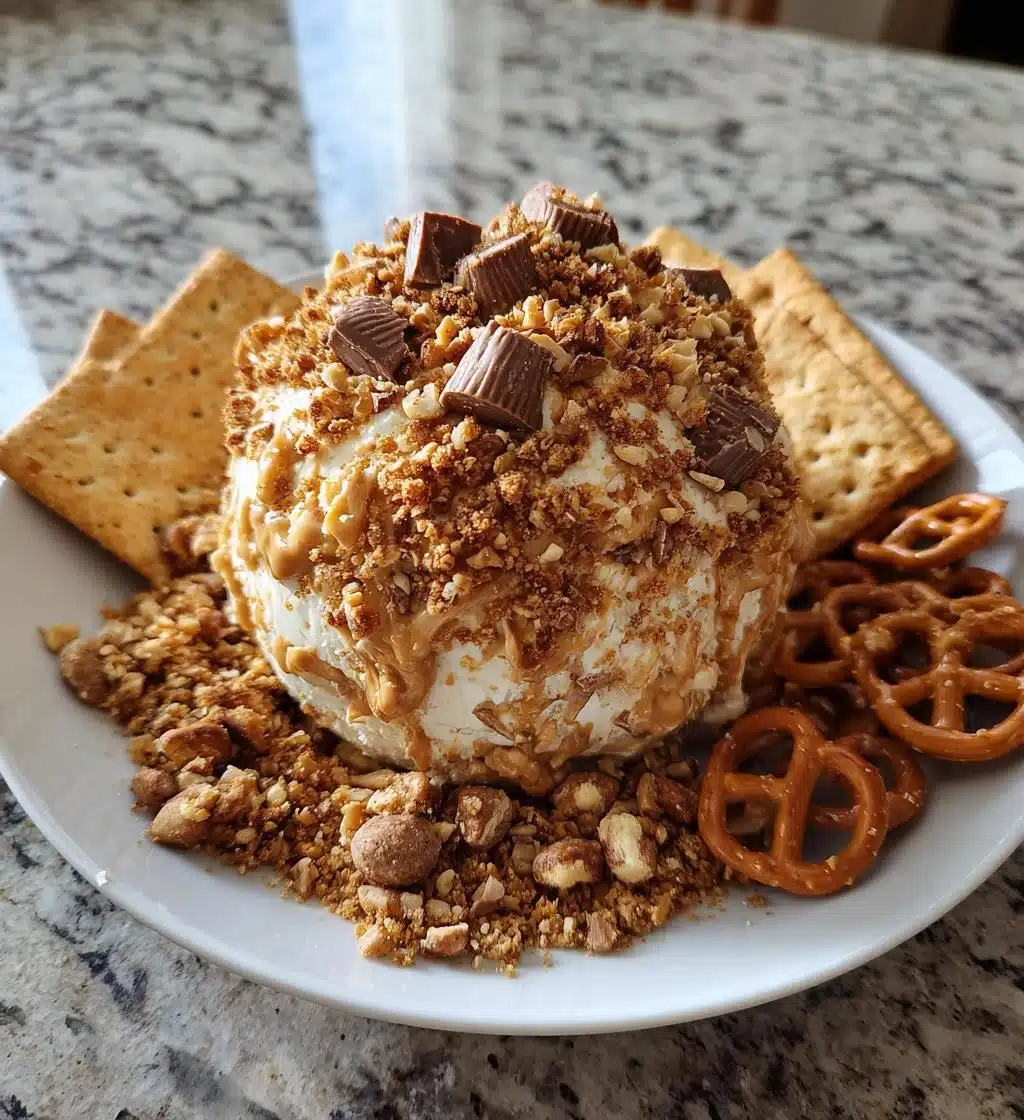 reeses cheese ball peanut butter bliss dessert recipe