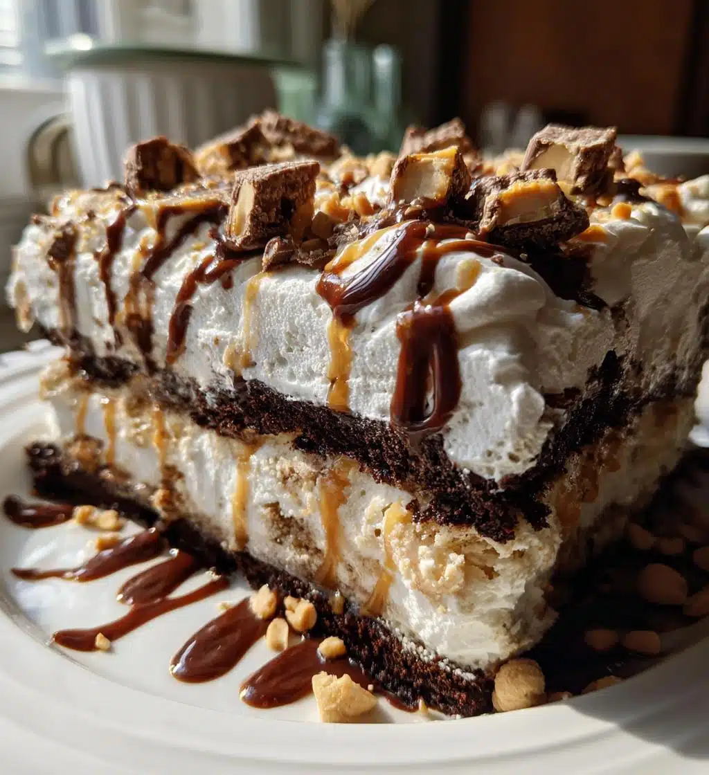 reeses ice cream sundae cake - detail 1