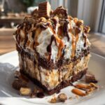 reeses ice cream sundae cake