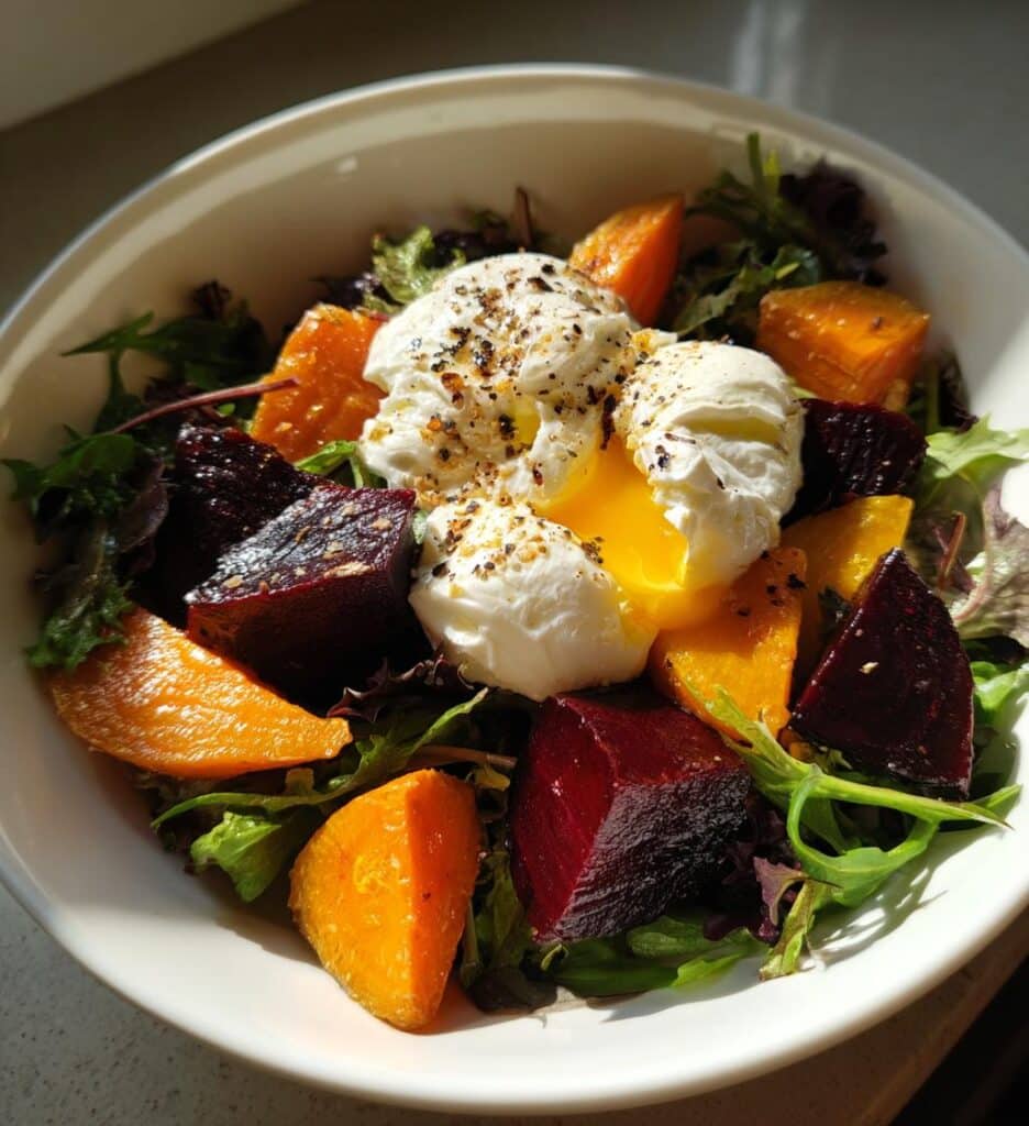 roasted beets carrots salad burrata recipe