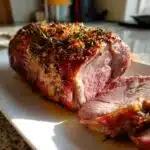 roasted leg of lamb