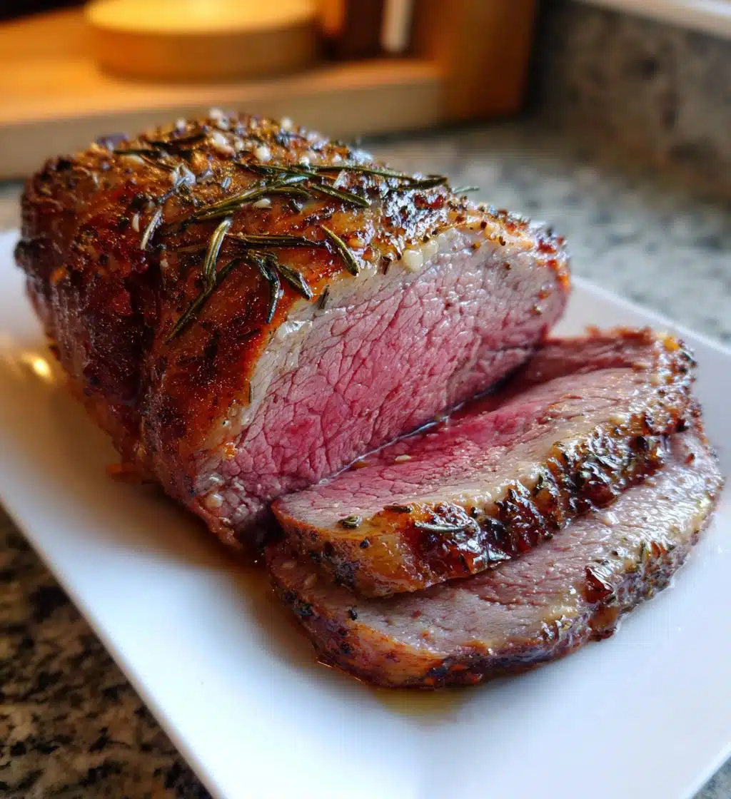 rosemary and garlic roast beef - detail 1