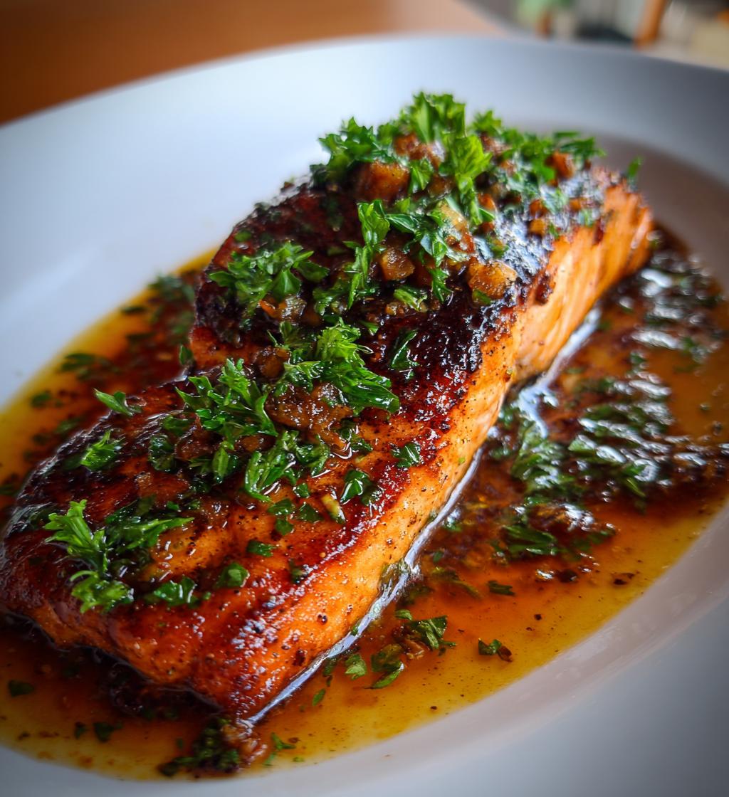 salmon with garlic lemon butter sauce recipe