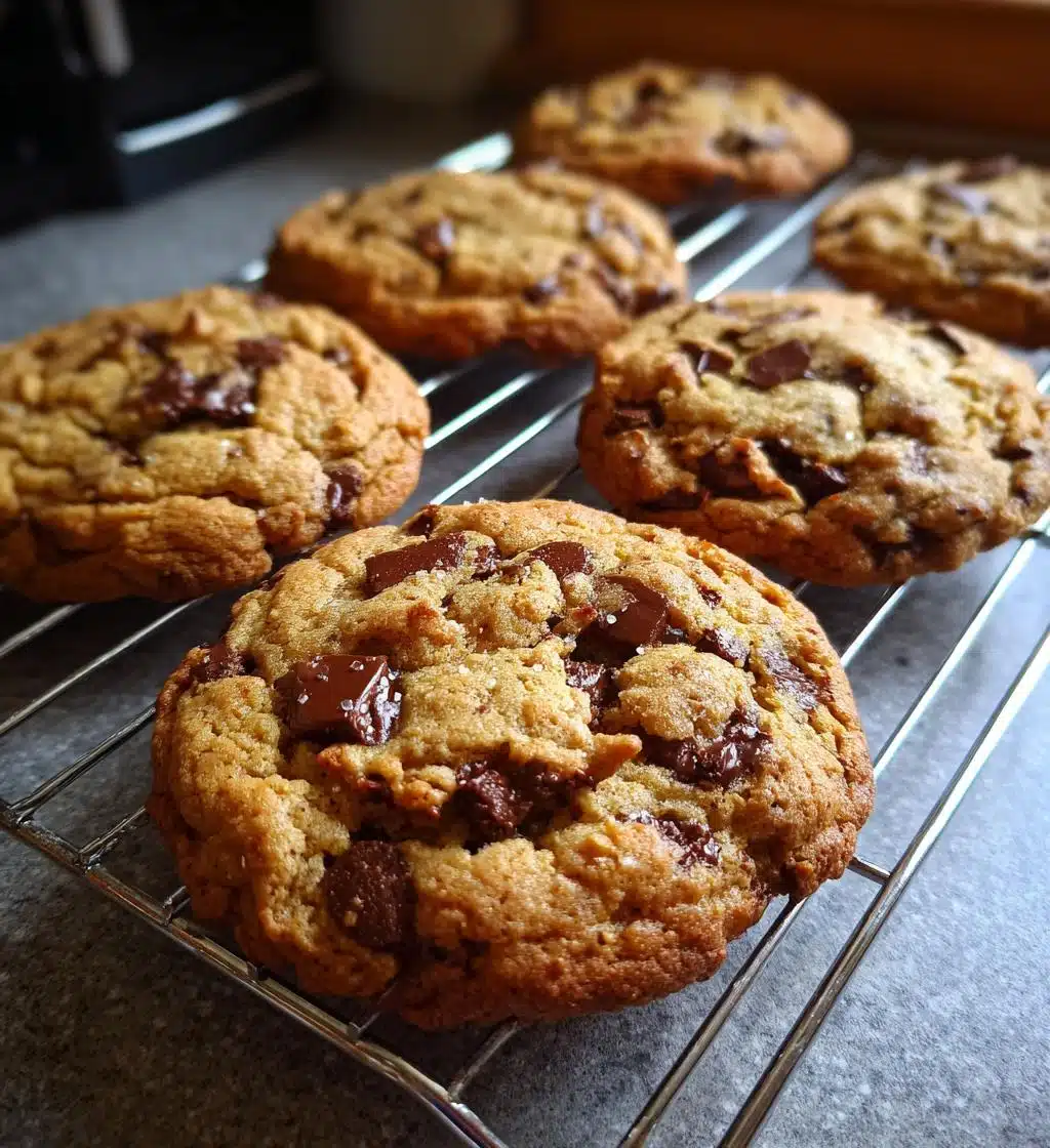 salted tahini oatmeal chocolate chip cookies - detail 1