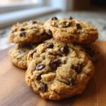 salted tahini oatmeal chocolate chip cookies