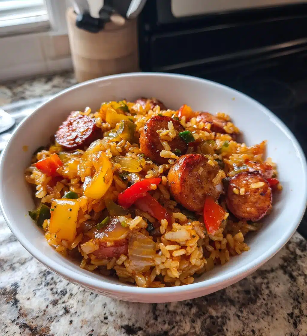 sausage and rice skillet recipe - detail 1