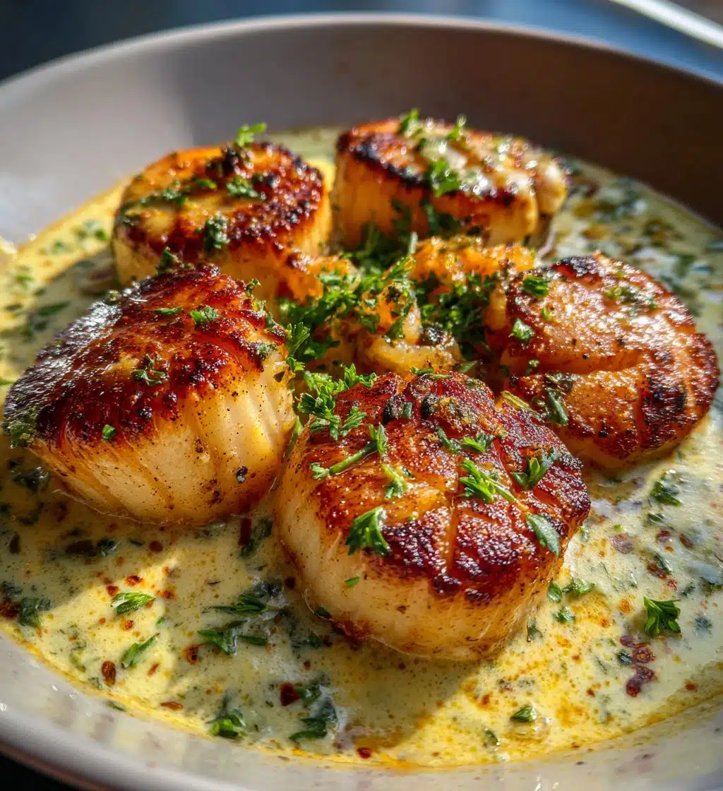 scallop recipe with cream sauce - detail 1
