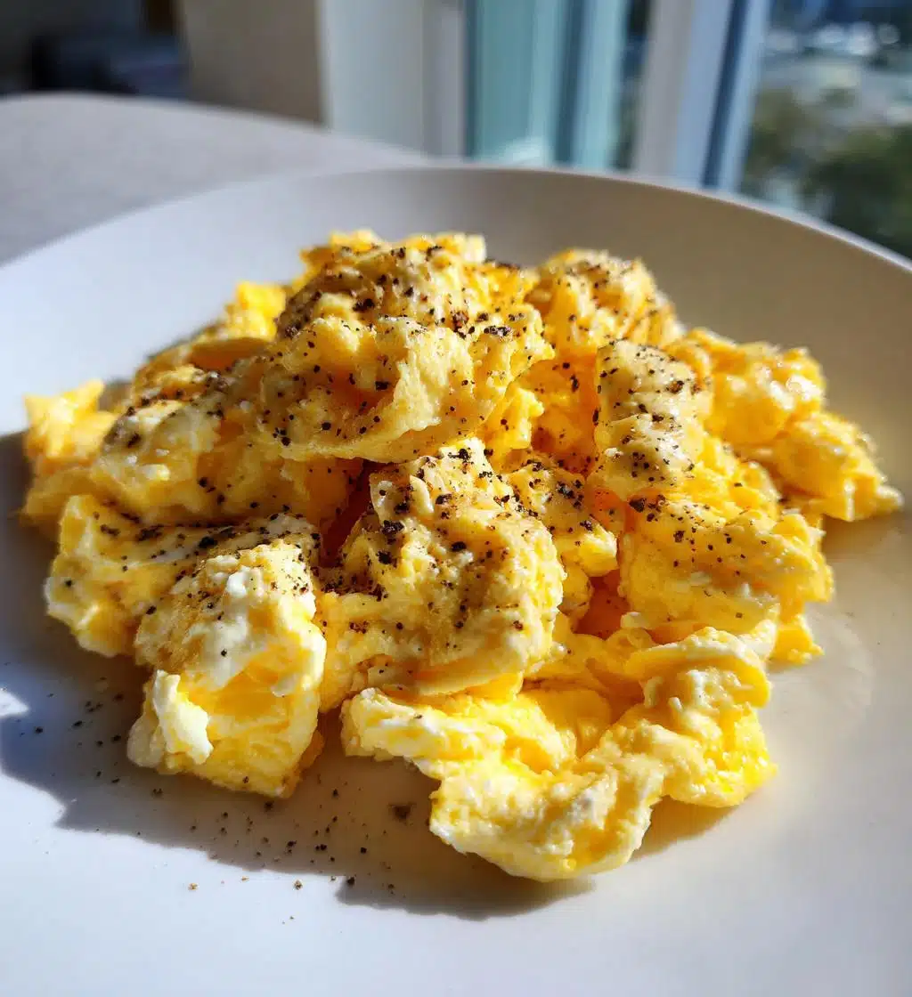 scrambled eggs with cottage cheese recipe