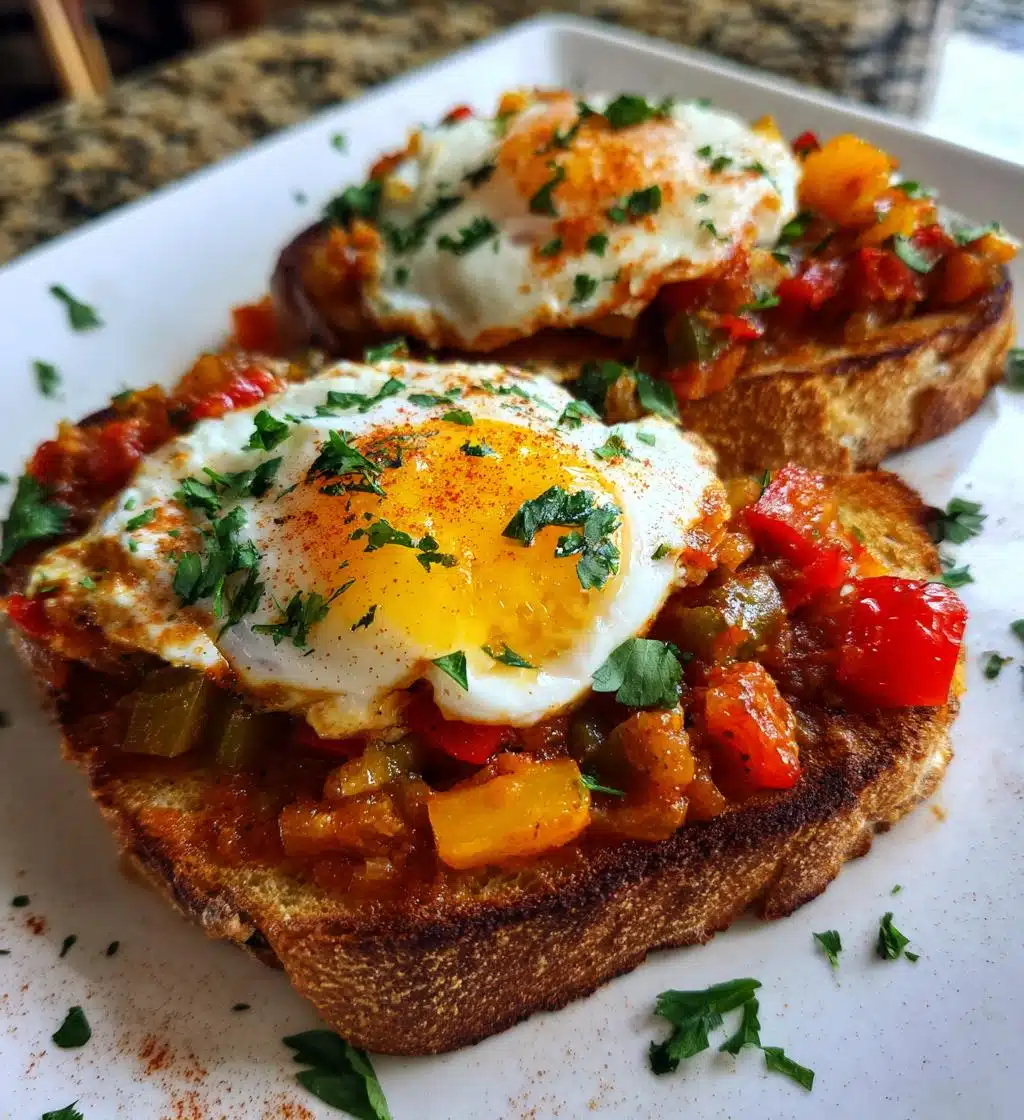 shakshouka toast recipe delicious breakfast option