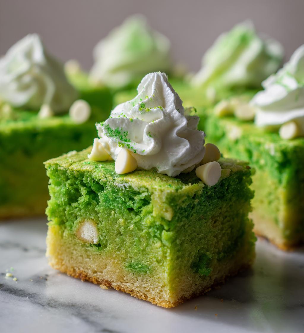 shamrock shake sugar cookie bars recipe