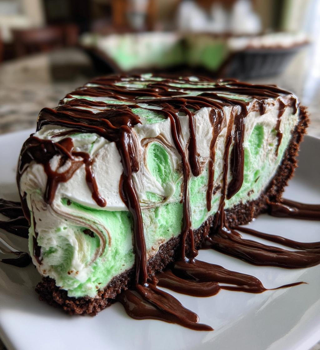 shamrock swirl pie - detail 1