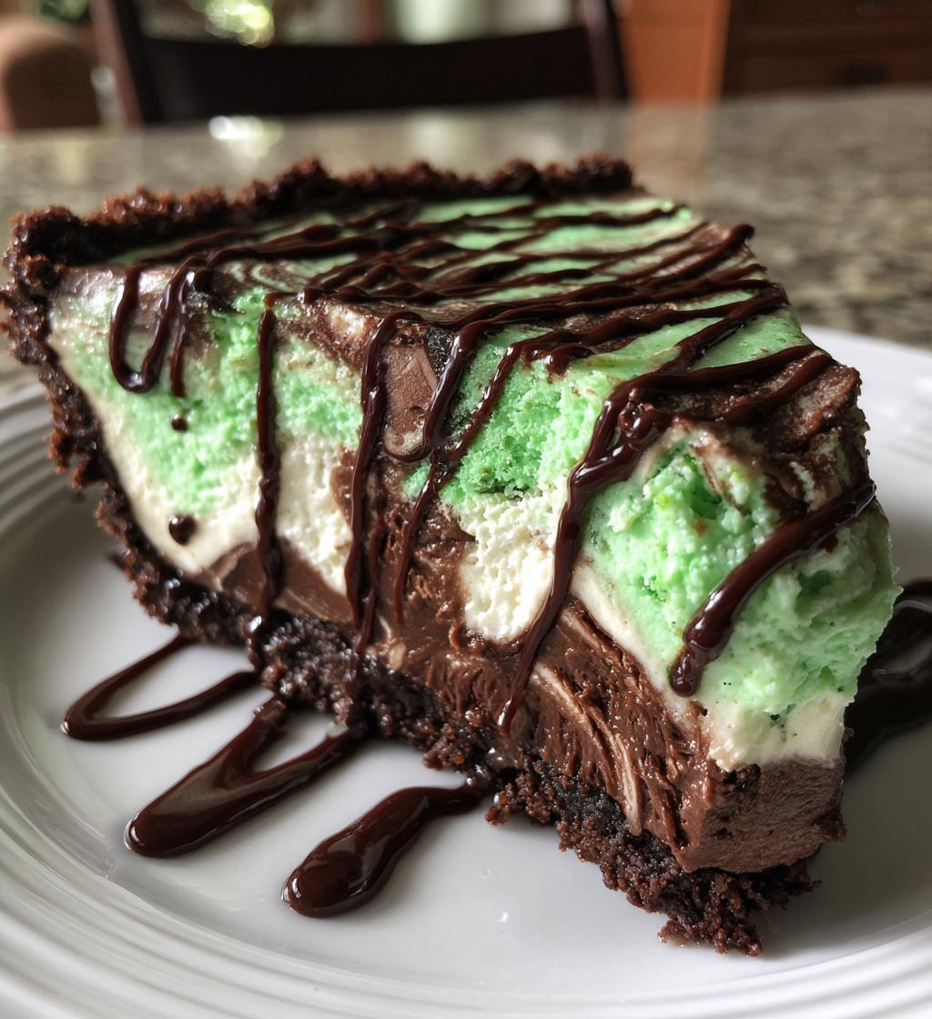 shamrock swirl pie