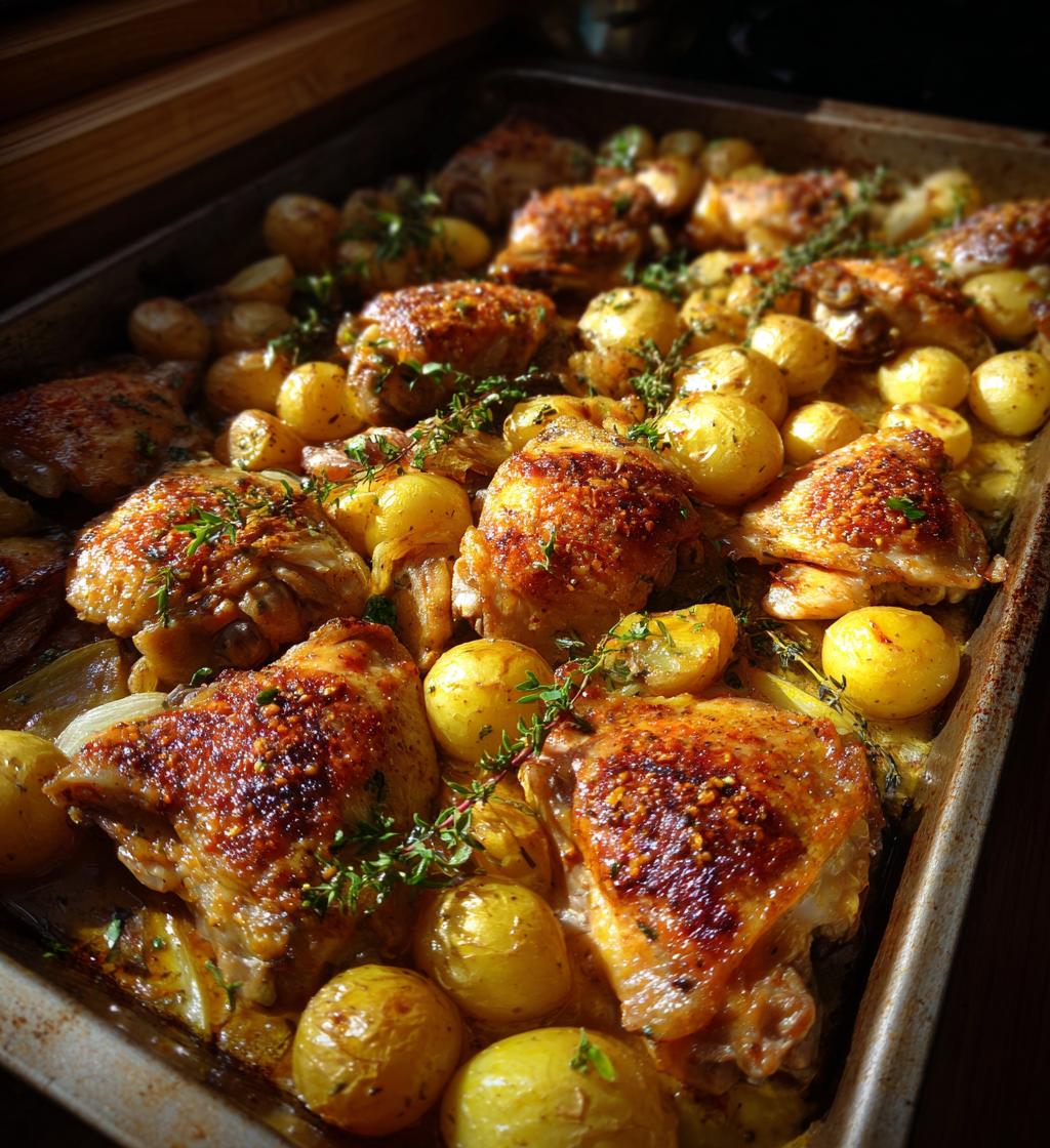 sheet pan chicken and potatoes