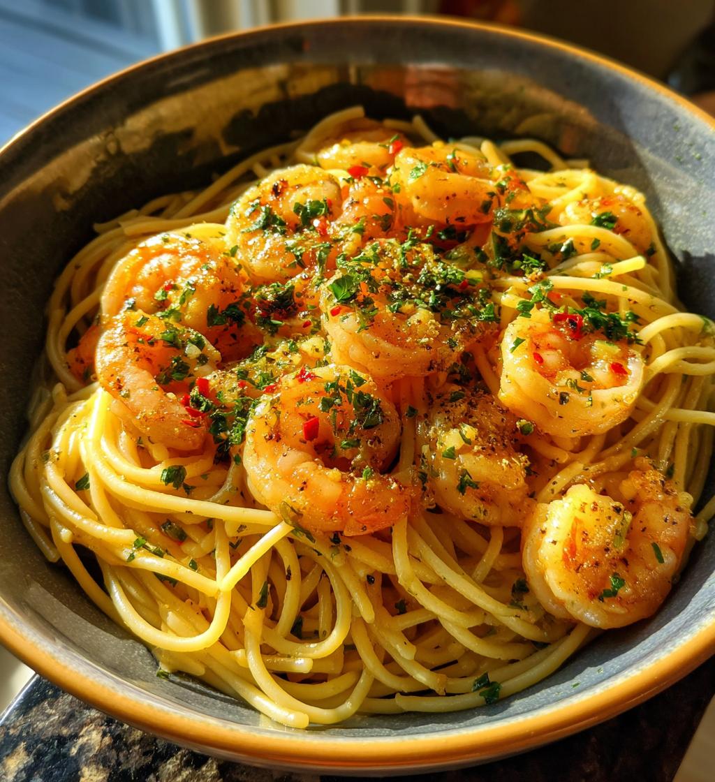 shrimp scampi with pasta