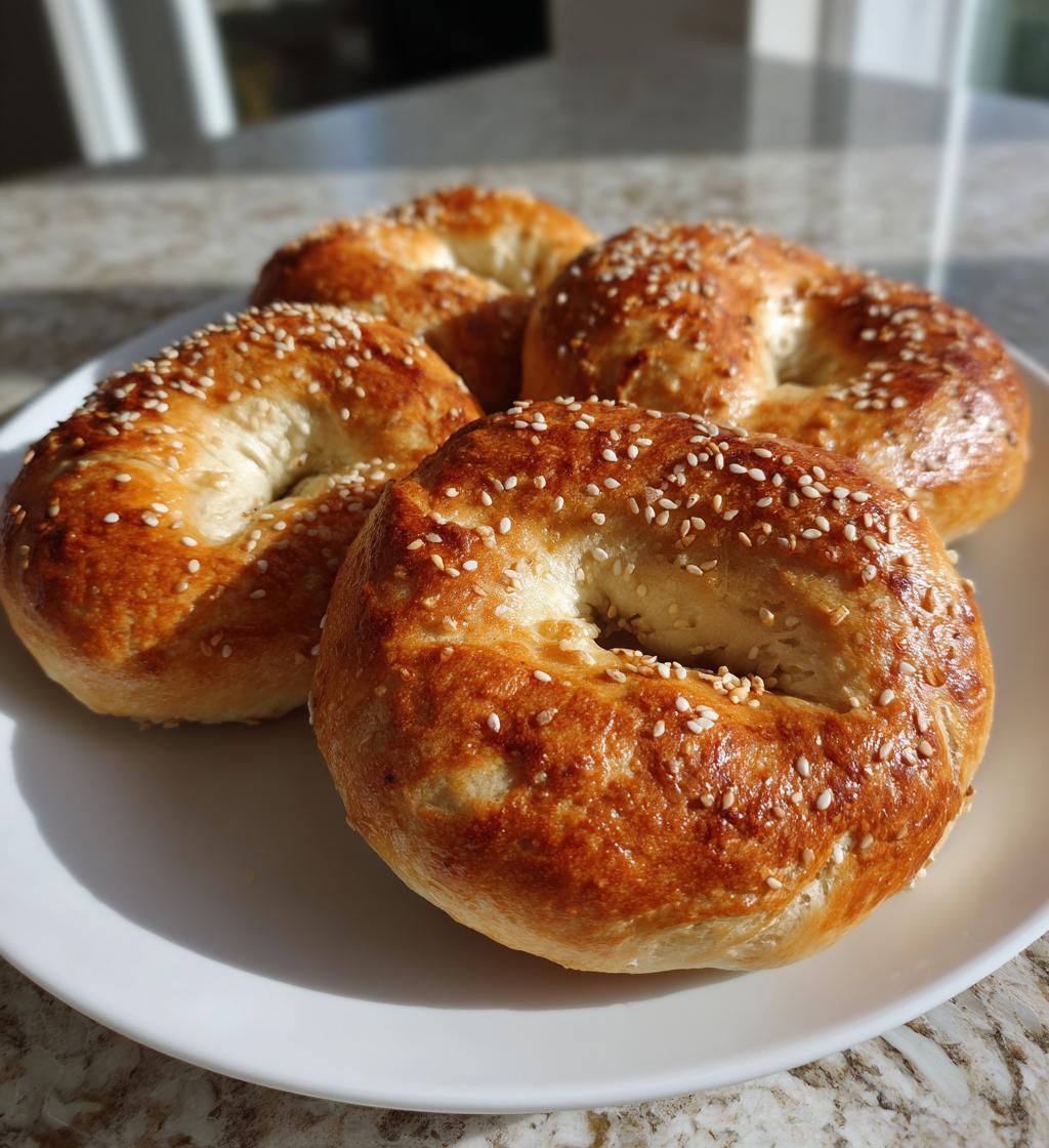 simple 3 ingredient protein bagels