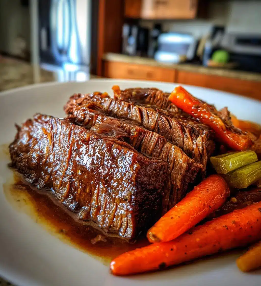 slow cooker balsamic pot roast - detail 1