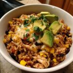 slow cooker chicken burrito bowl