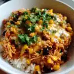 slow cooker chicken burrito bowl recipe