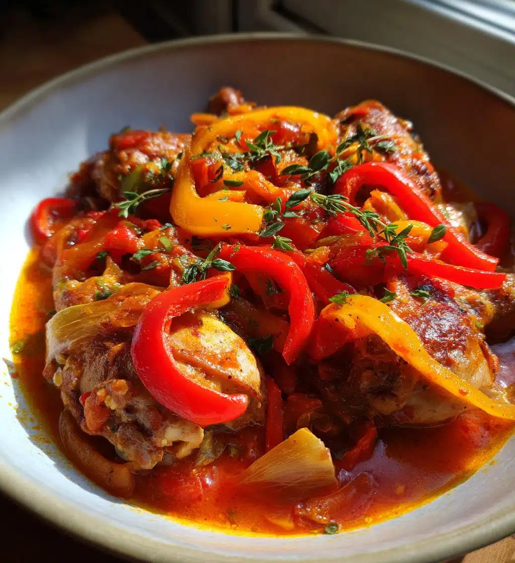 slow cooker chicken paprika - detail 1