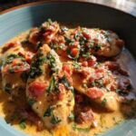 slow cooker creamy tomato basil chicken