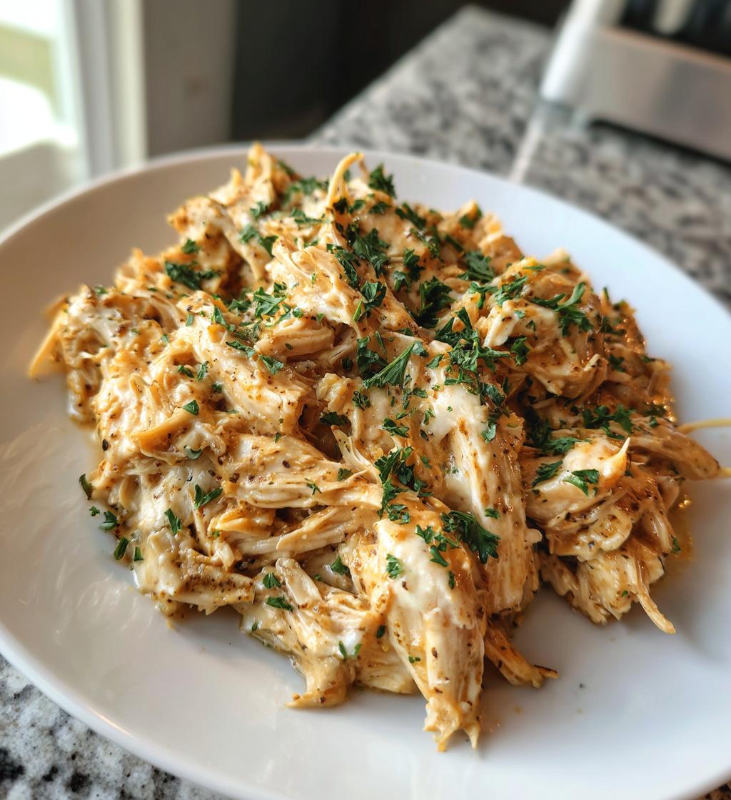 slow cooker garlic parmesan chicken - detail 1