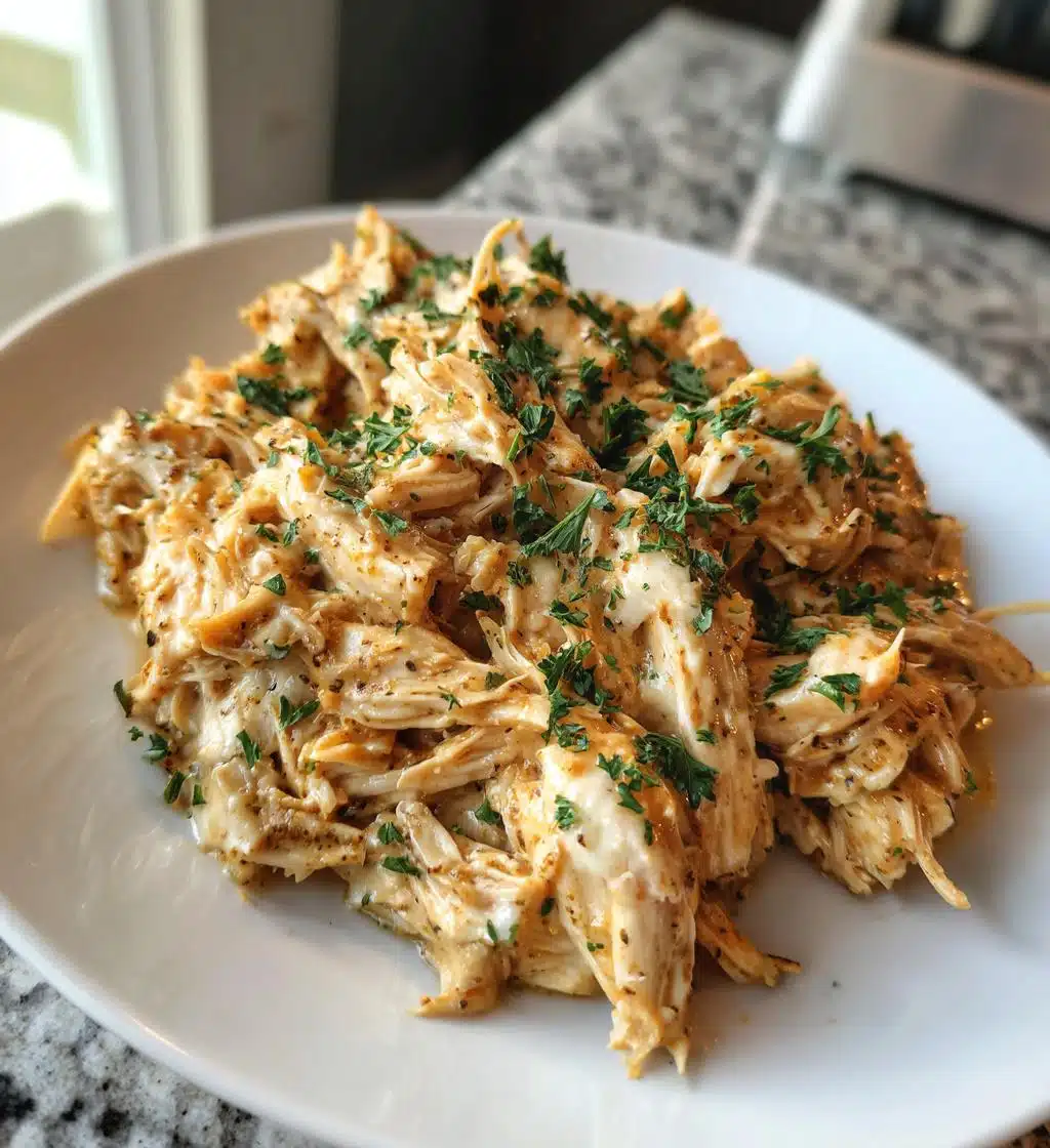 slow cooker garlic parmesan chicken - detail 1