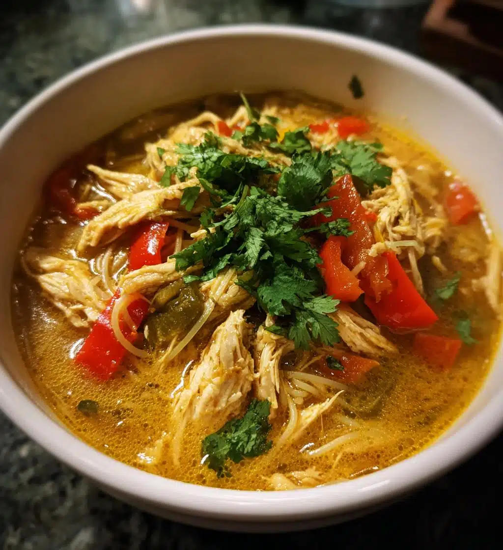 slow cooker thai chicken noodle soup